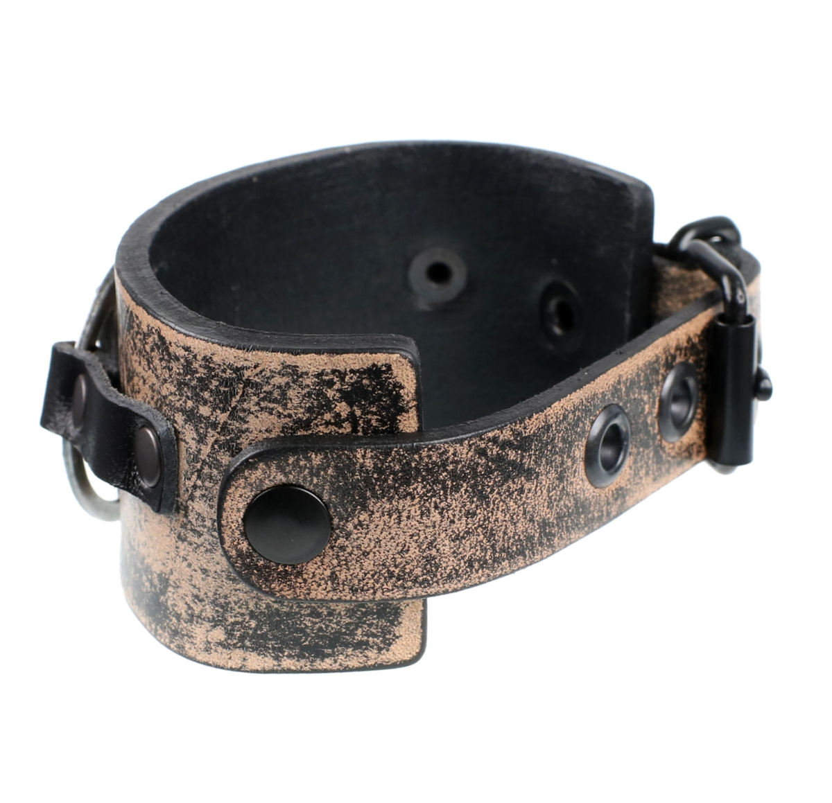 Armband Pentagramm Kreuz - Brown