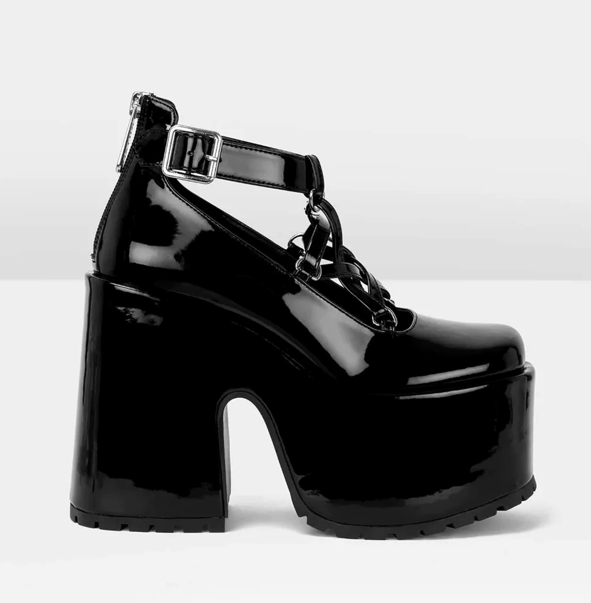 KILLSTAR - Damen Plateauschuhe - Wednesday Platform - Schwarz 42