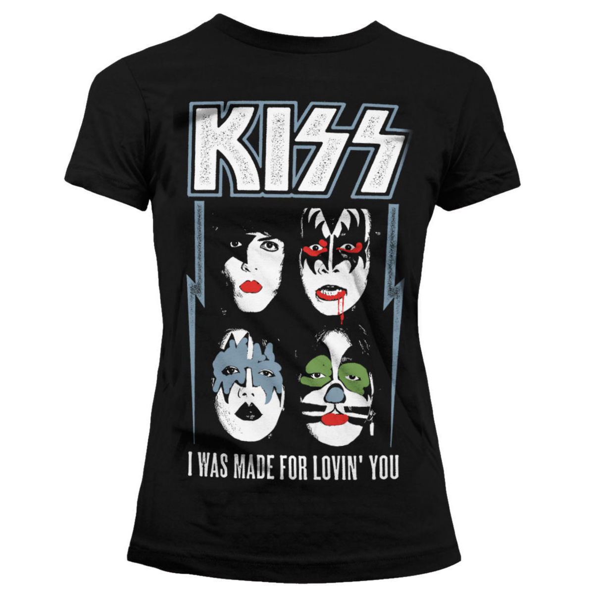 Dmen T-Shirt Metal Kiss - I Was Made For Lovin' You - HYBRIS L