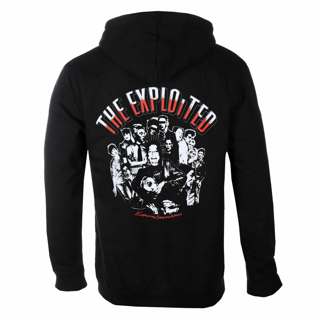 PLASTIC HEAD - Herren Kapuzenjacke - THE EXPLOITED - BARMY ARMY - SCHWARZ S